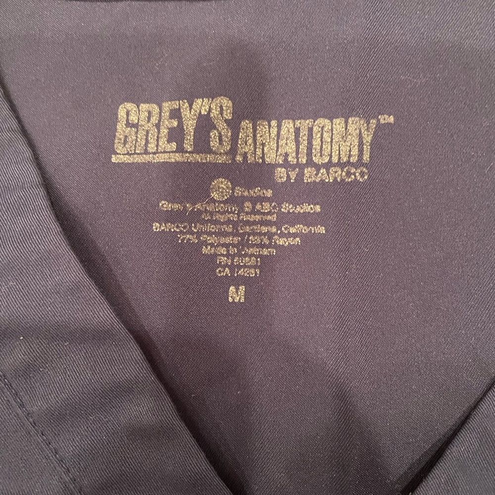 Women’s Grey’s Anatomy Scrub Set Medium Navy - Picture 3 of 7